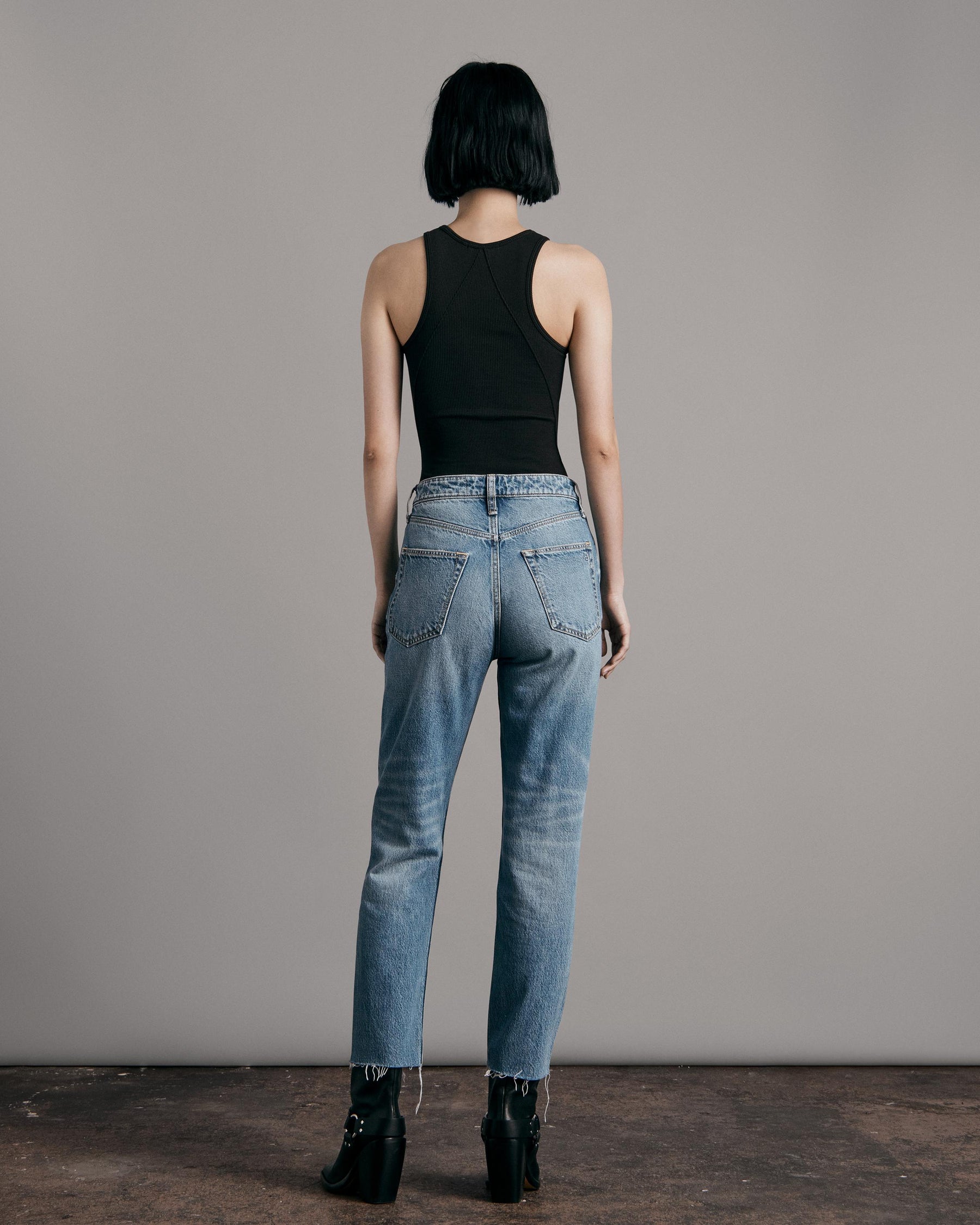 Nina High-Rise Ankle Cigarette Jeans