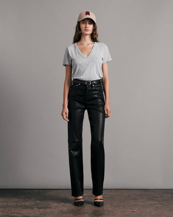 Slub V-Neck T-Shirt