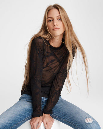Valencia Floral Long-sleeve T-shirt