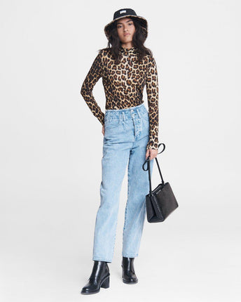 Cheetah Shaw Turtleneck