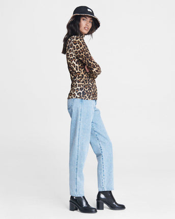 Cheetah Shaw Turtleneck