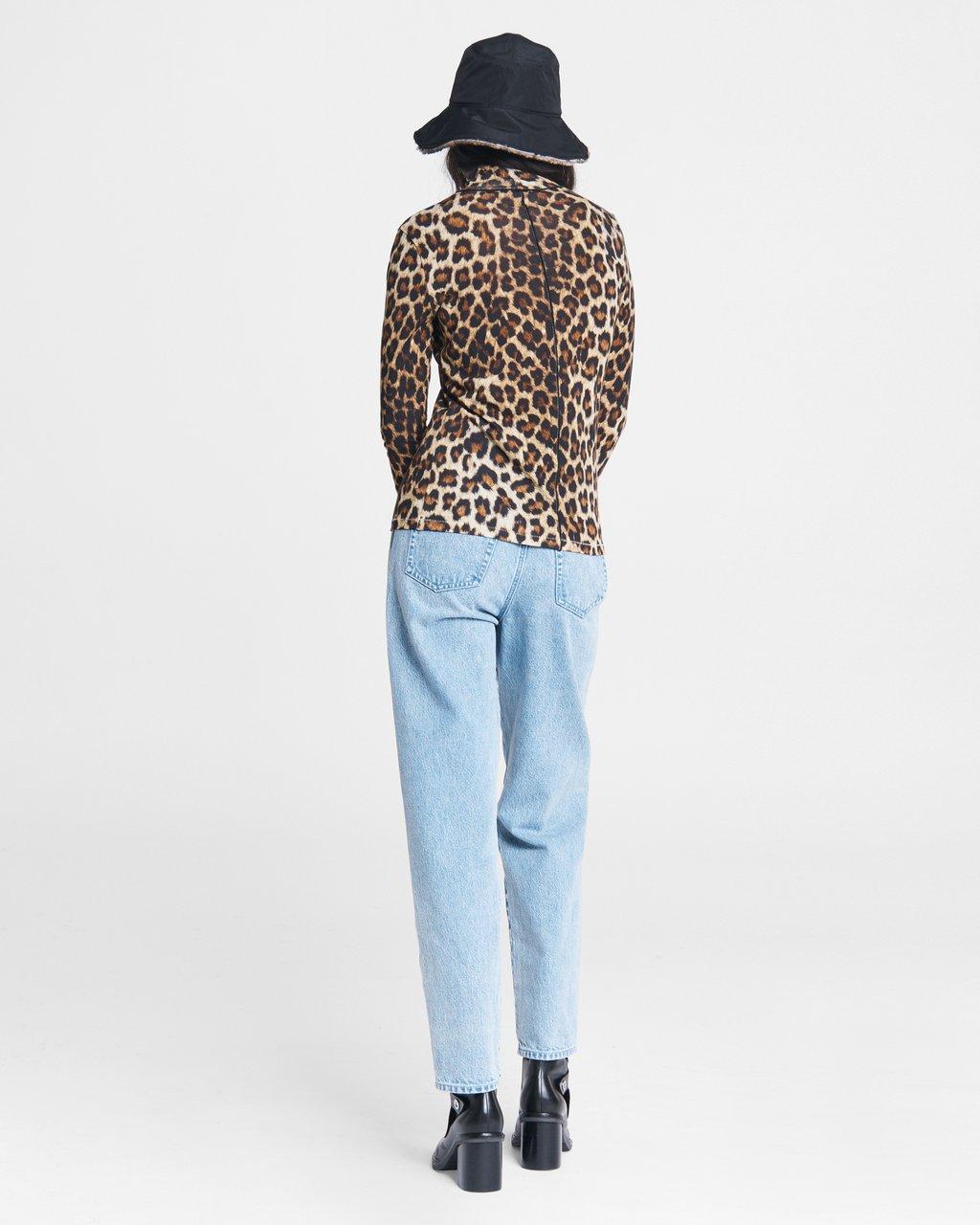 Cheetah Shaw Turtleneck