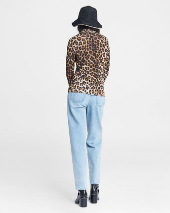 Cheetah Shaw Turtleneck