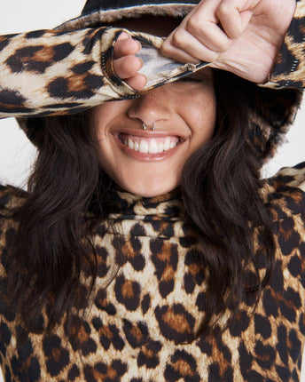Cheetah Shaw Turtleneck