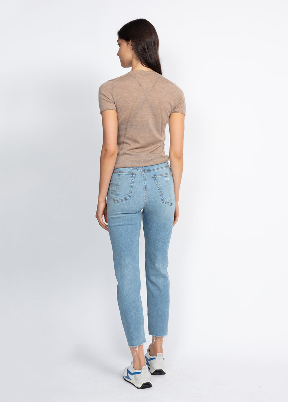Mandee Cashmere Short-sleeve Knit