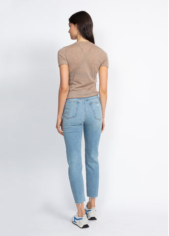 Mandee Cashmere Short-sleeve Knit