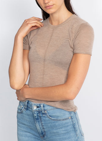 Mandee Cashmere Short-sleeve Knit