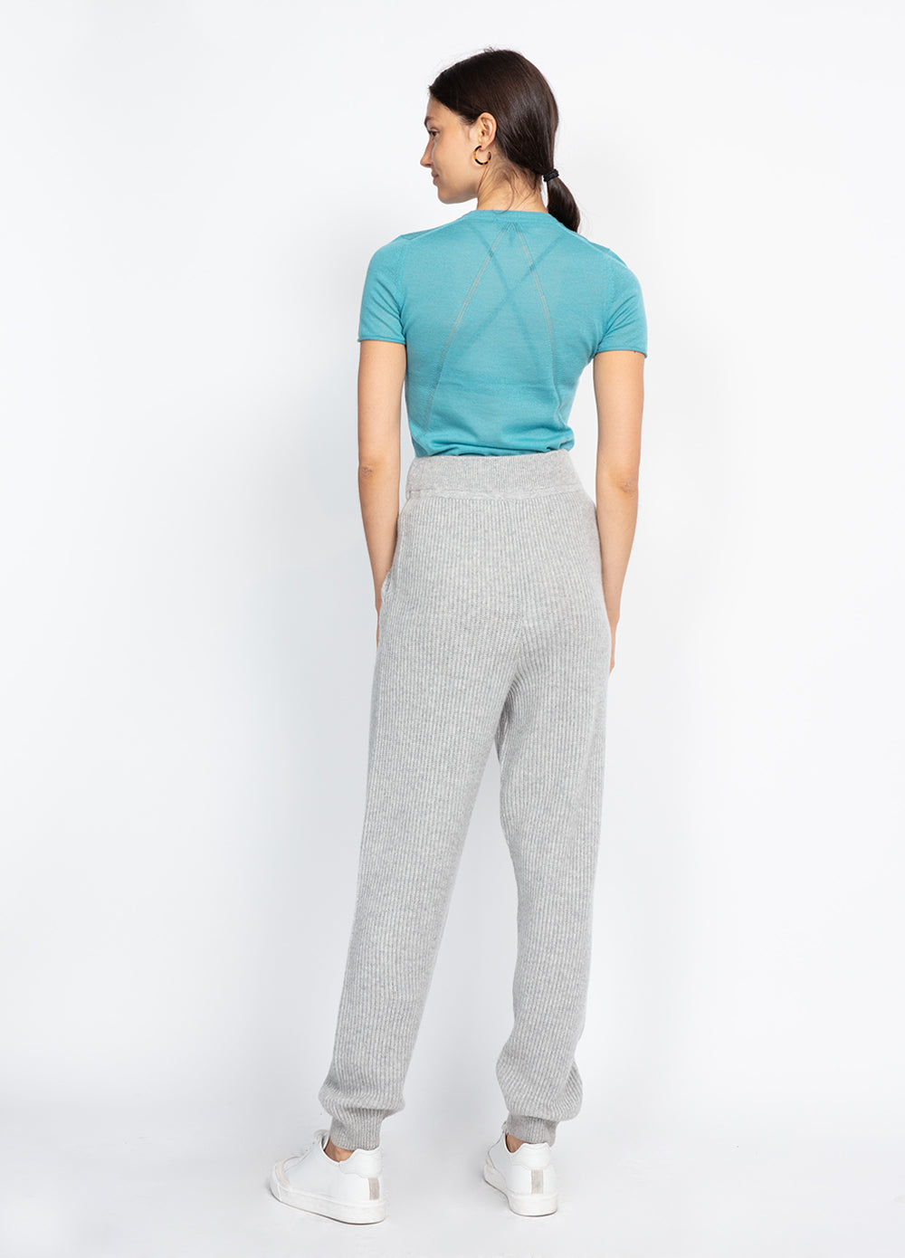 Mandee Cashmere Short-sleeve Knit