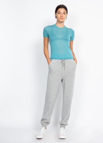 Mandee Cashmere Short-sleeve Knit