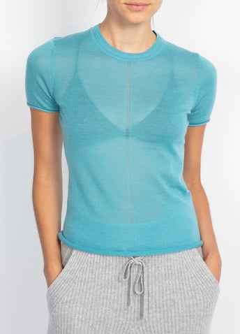 Mandee Cashmere Short-sleeve Knit