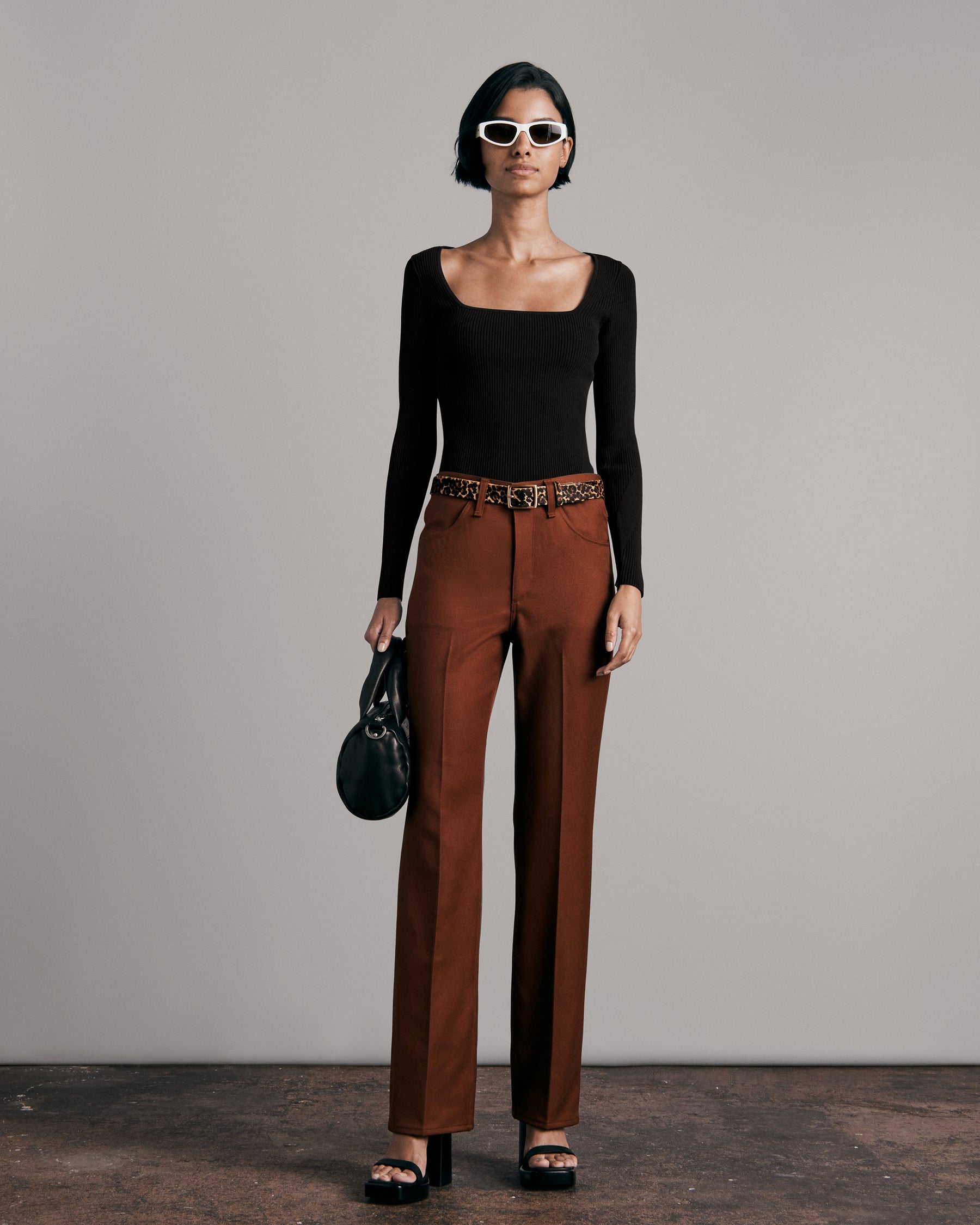 Asher Square Neck Long Sleeve Top