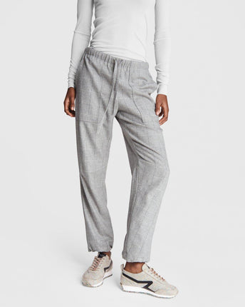 Andre Check Pant Grey Multi