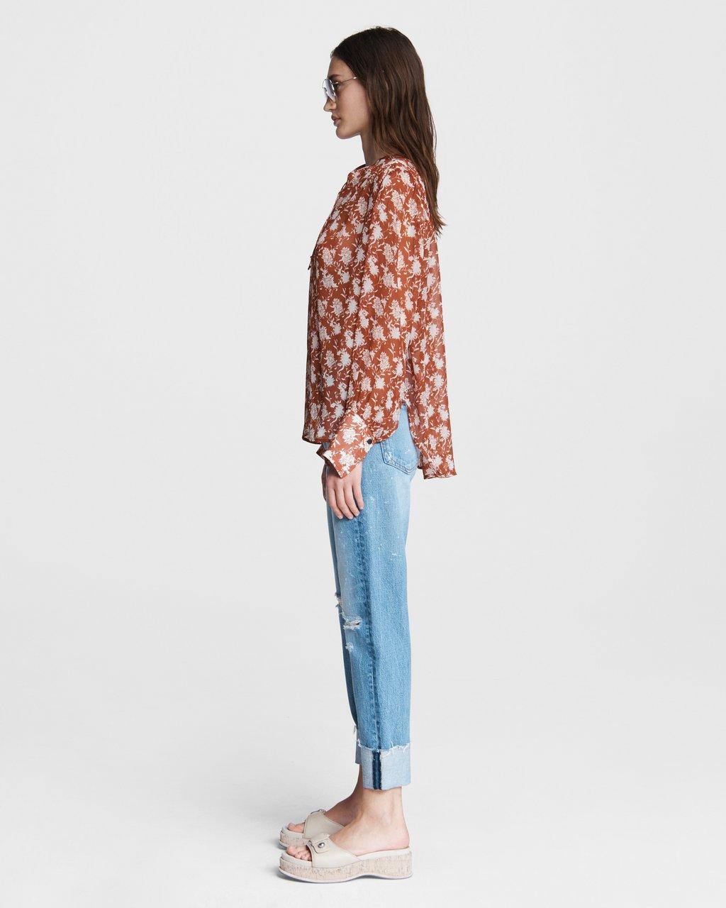 Carly Floral Tie Top
