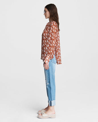 Carly Floral Tie Top