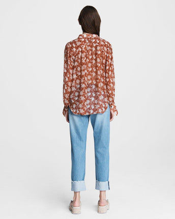Carly Floral Tie Top