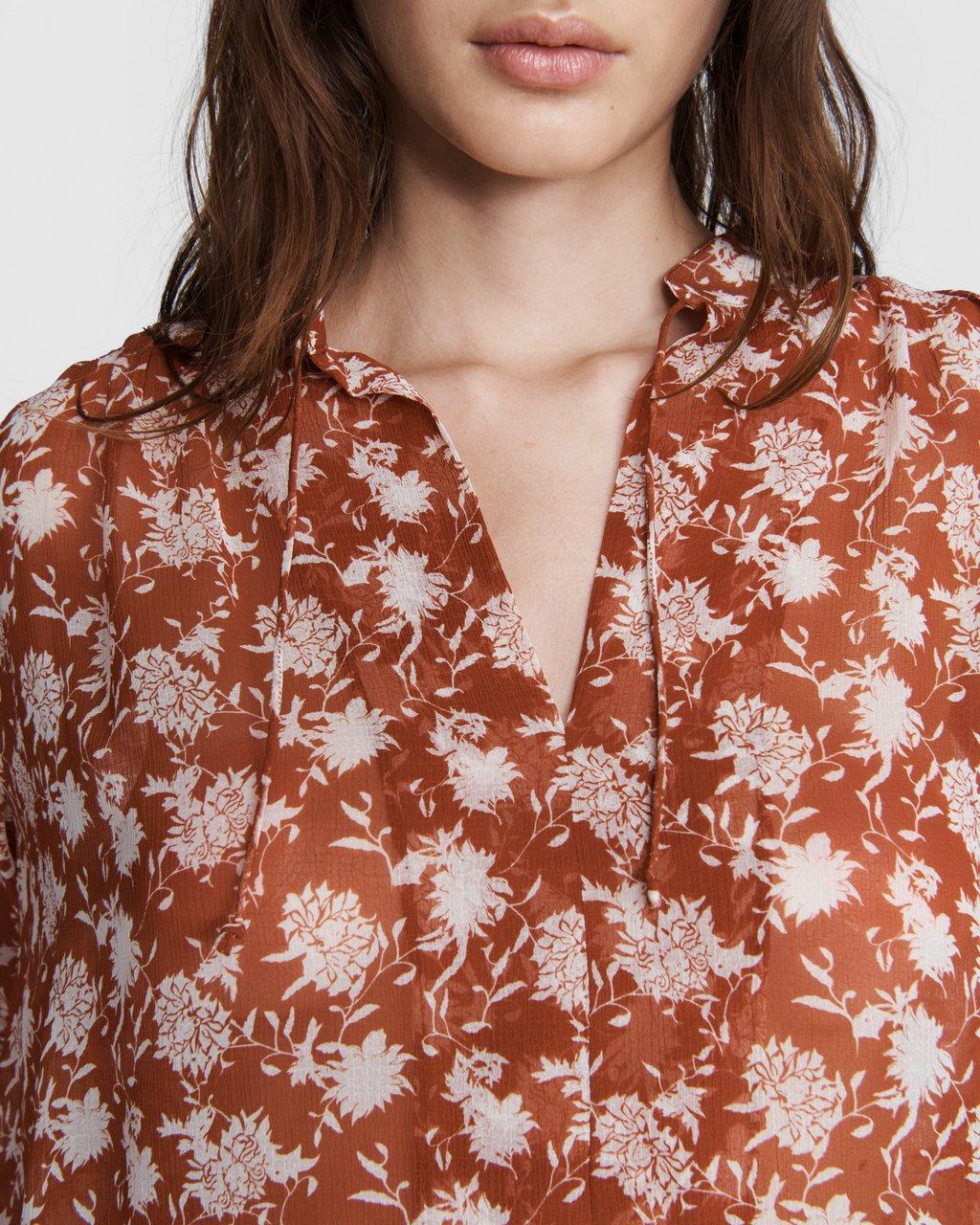Carly Floral Tie Top