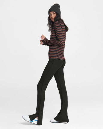The Knit Rib Flare Pants