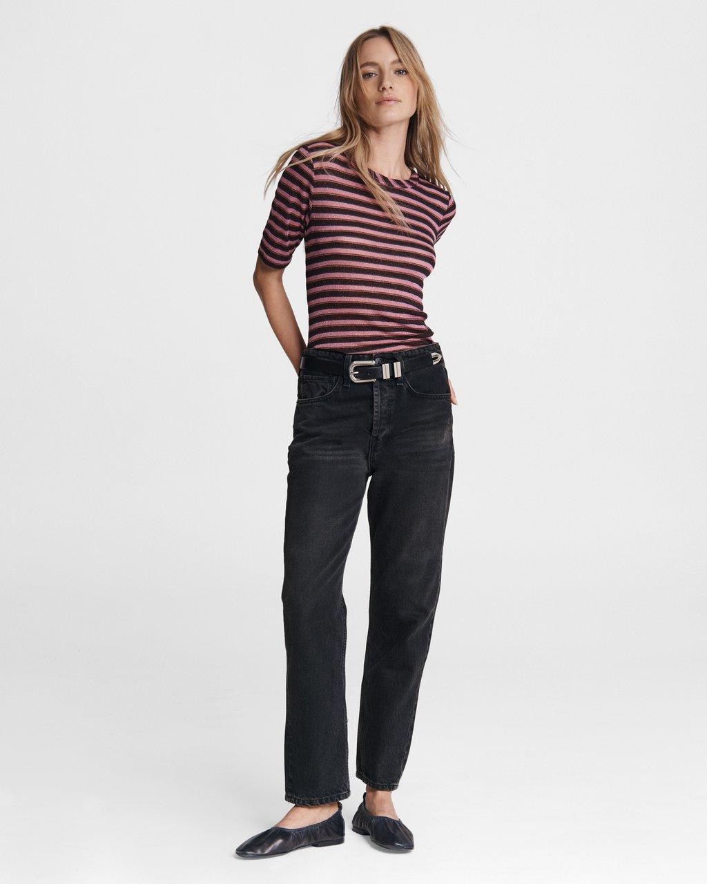 Striped Metallic T-shirt