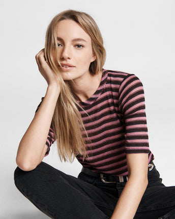 Striped Metallic T-shirt