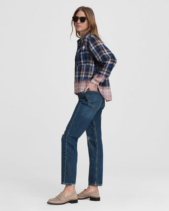 Florian Cropped Plaid Shirt