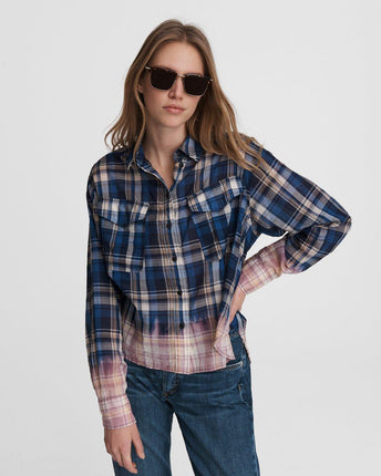 Florian Cropped Plaid Shirt