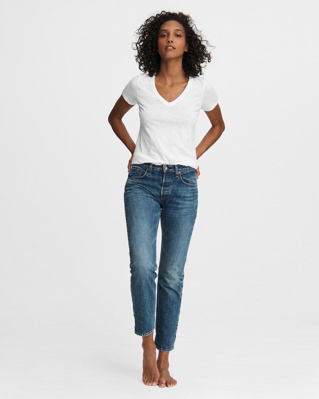 Rosa Mid-rise Boyfriend Jeans