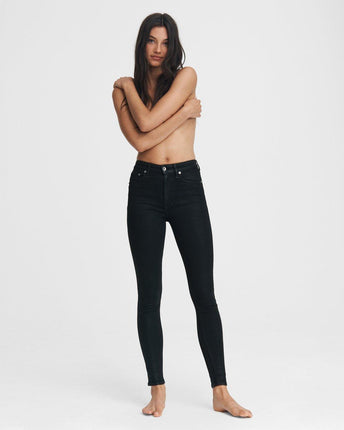 Nina High-Rise Skinny Coated Jeans