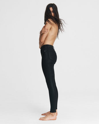 Nina High-Rise Skinny Coated Jeans