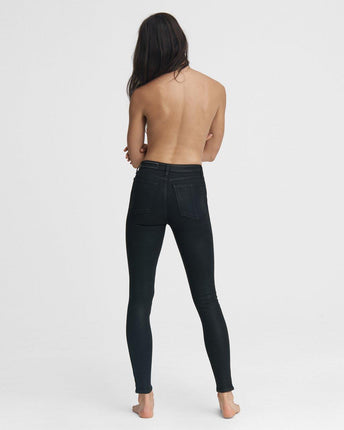 Nina High-Rise Skinny Coated Jeans