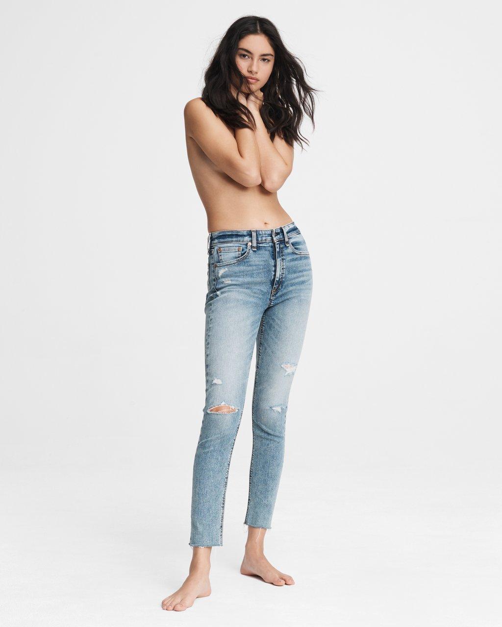 Nina High-Rise Ankle Skinny Jeans