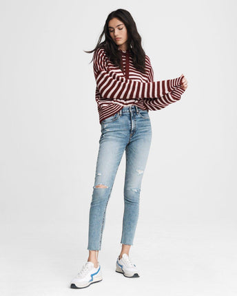 Nina High-Rise Ankle Skinny Jeans