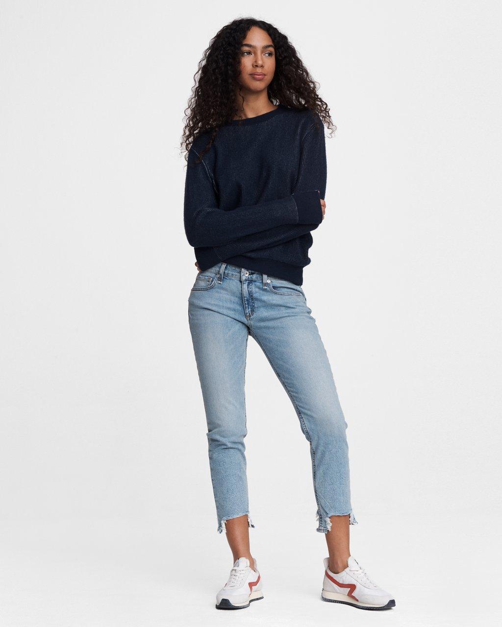 Dre Low-Rise Slim Boyfriend Jeans