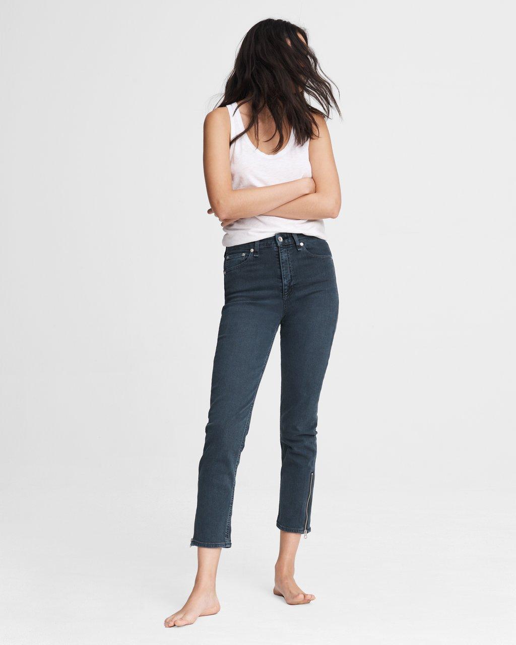 Nina High-Rise Ankle Cigarette Jeans