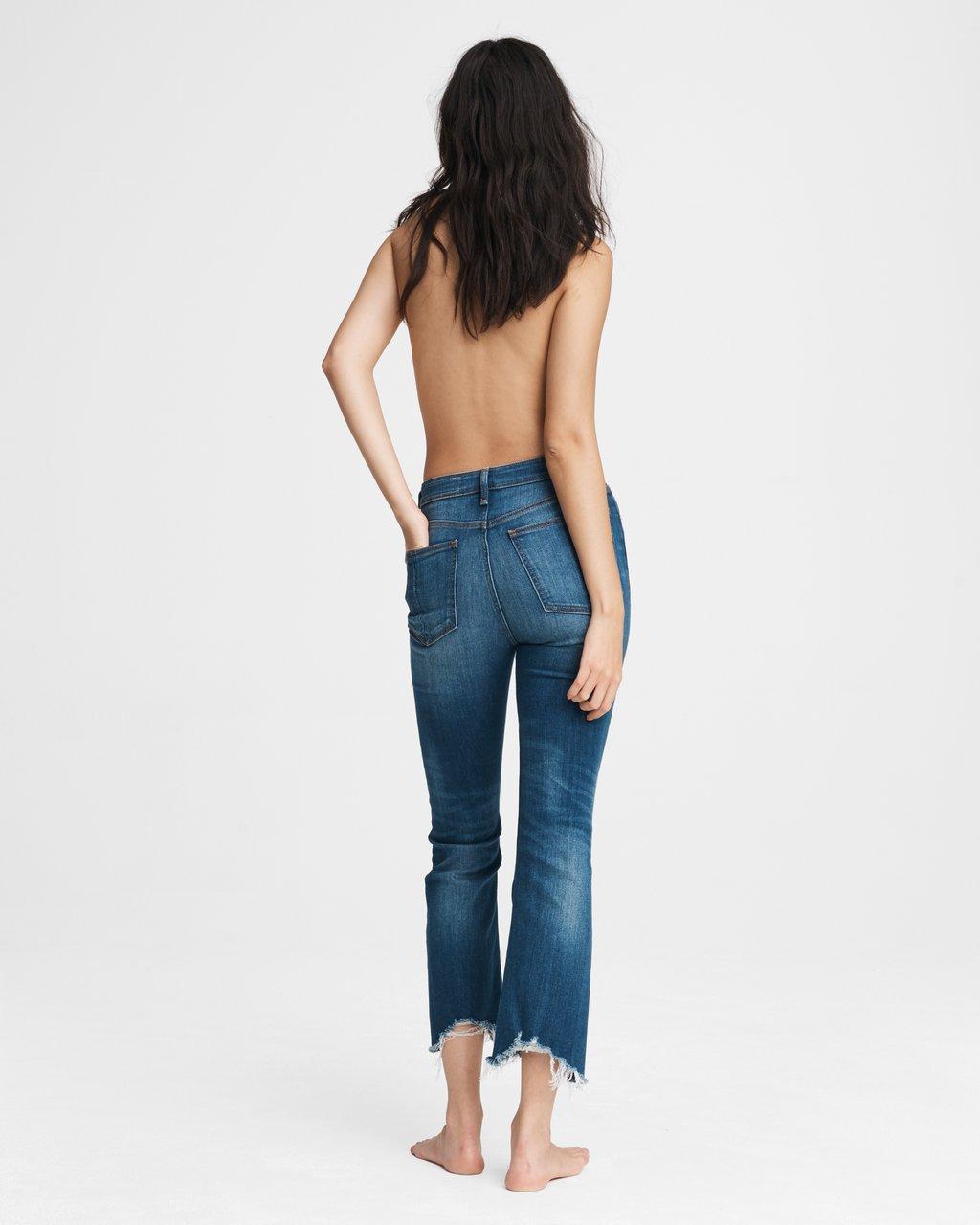 Nina High-Rise Ankle Flare Jeans