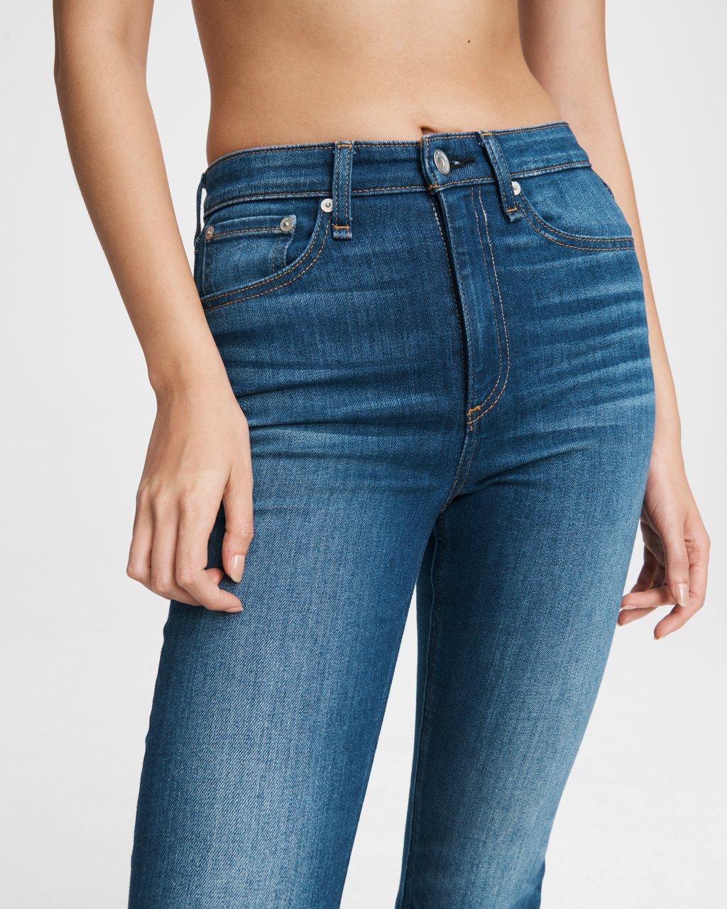 Nina High-Rise Ankle Flare Jeans