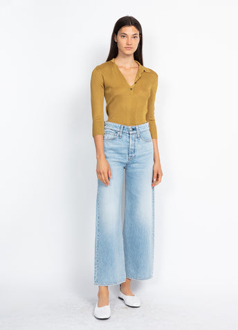 Maya High-Rise Ankle Wide Leg Jeans