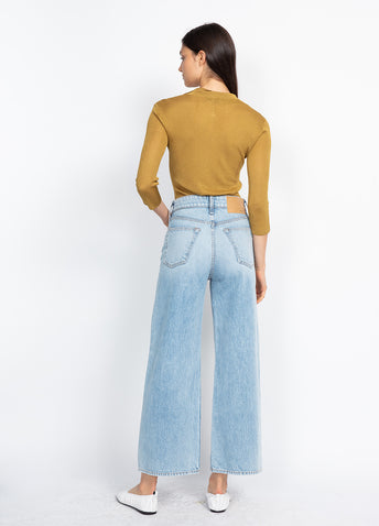 Maya High-Rise Ankle Wide Leg Jeans