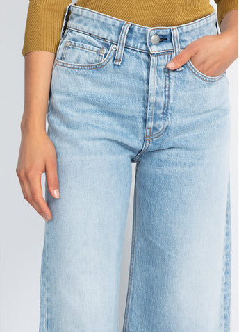 Maya High-Rise Ankle Wide Leg Jeans
