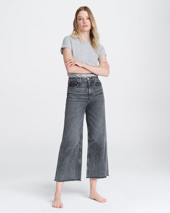 Ruth Super High-Rise Ankle Wide Leg Jeans