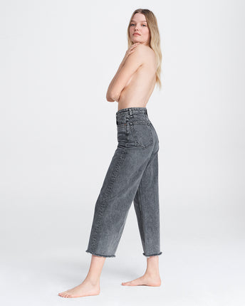 Ruth Super High-Rise Ankle Wide Leg Jeans
