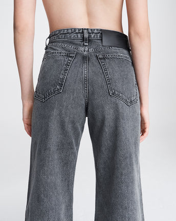 Ruth Super High-Rise Ankle Wide Leg Jeans