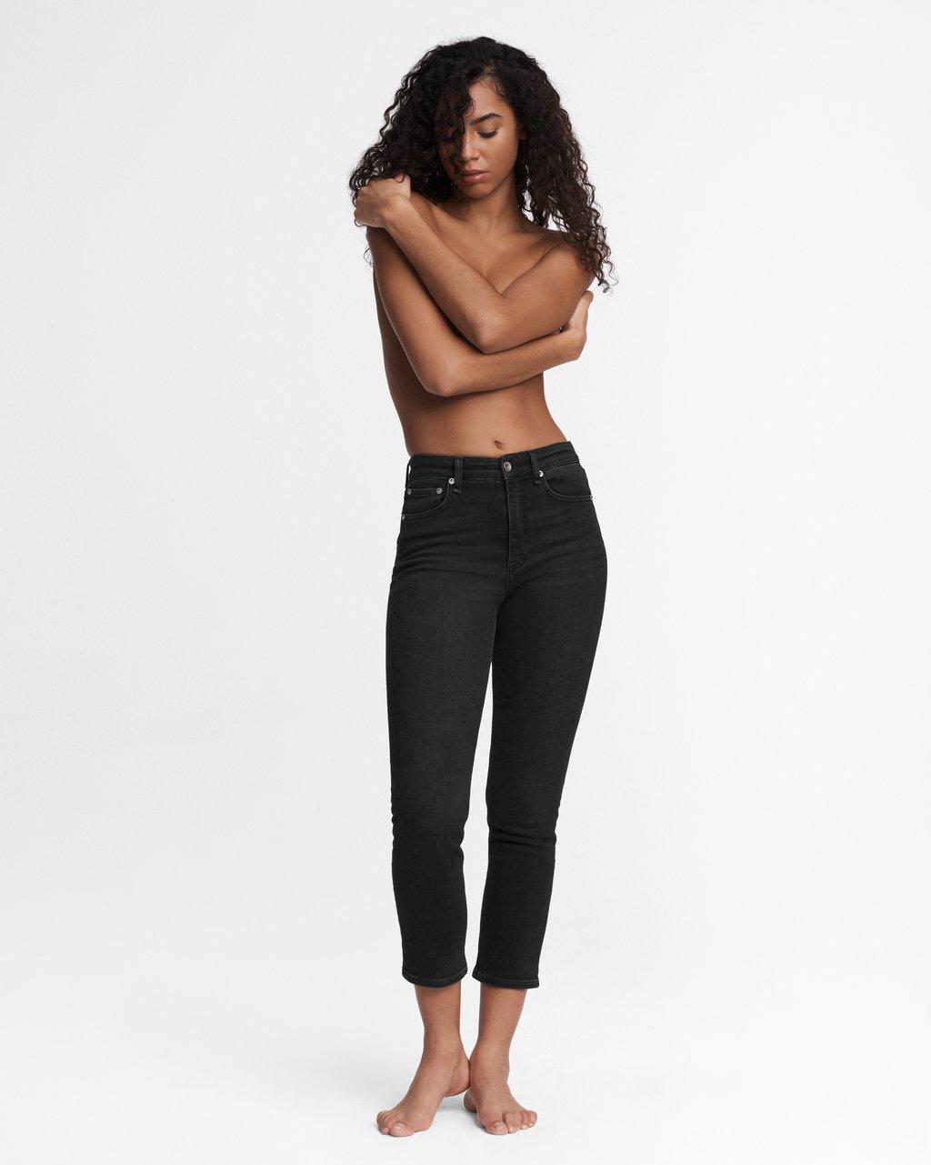 Nina High-rise Ankle Cigarette Jeans