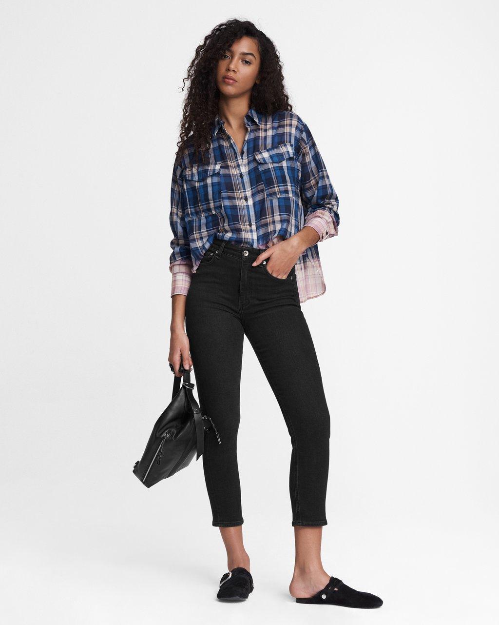 Nina High-rise Ankle Cigarette Jeans