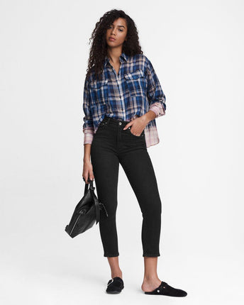 Nina High-rise Ankle Cigarette Jeans
