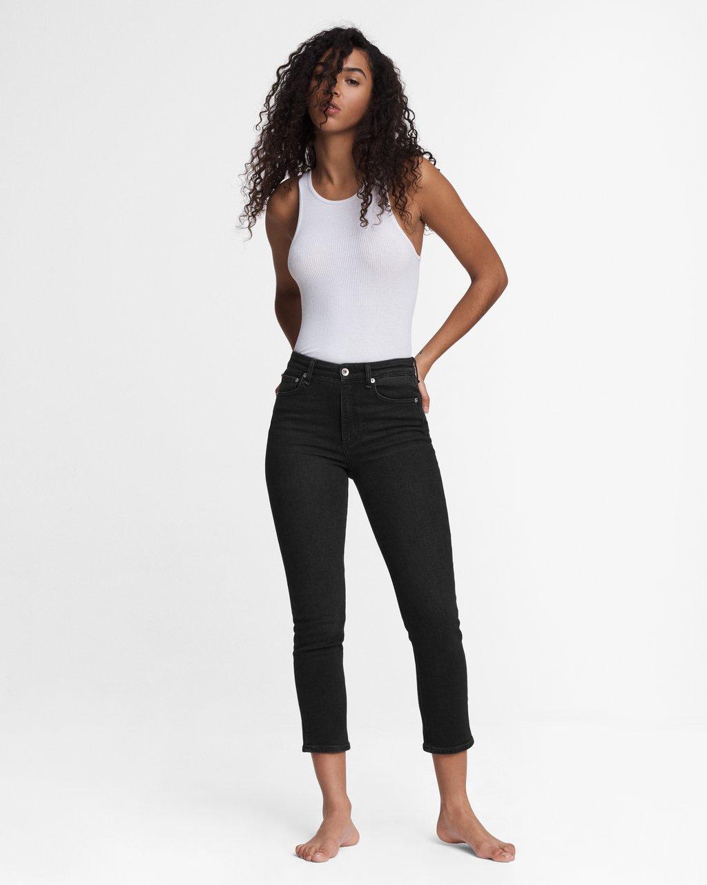 Nina High-rise Ankle Cigarette Jeans