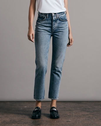 Nina High-Rise Ankle Cigarette Jeans