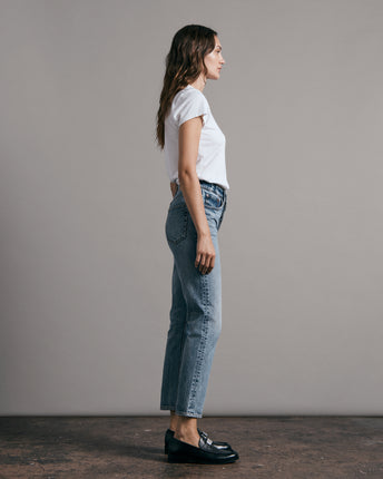 Nina High-Rise Ankle Cigarette Jeans