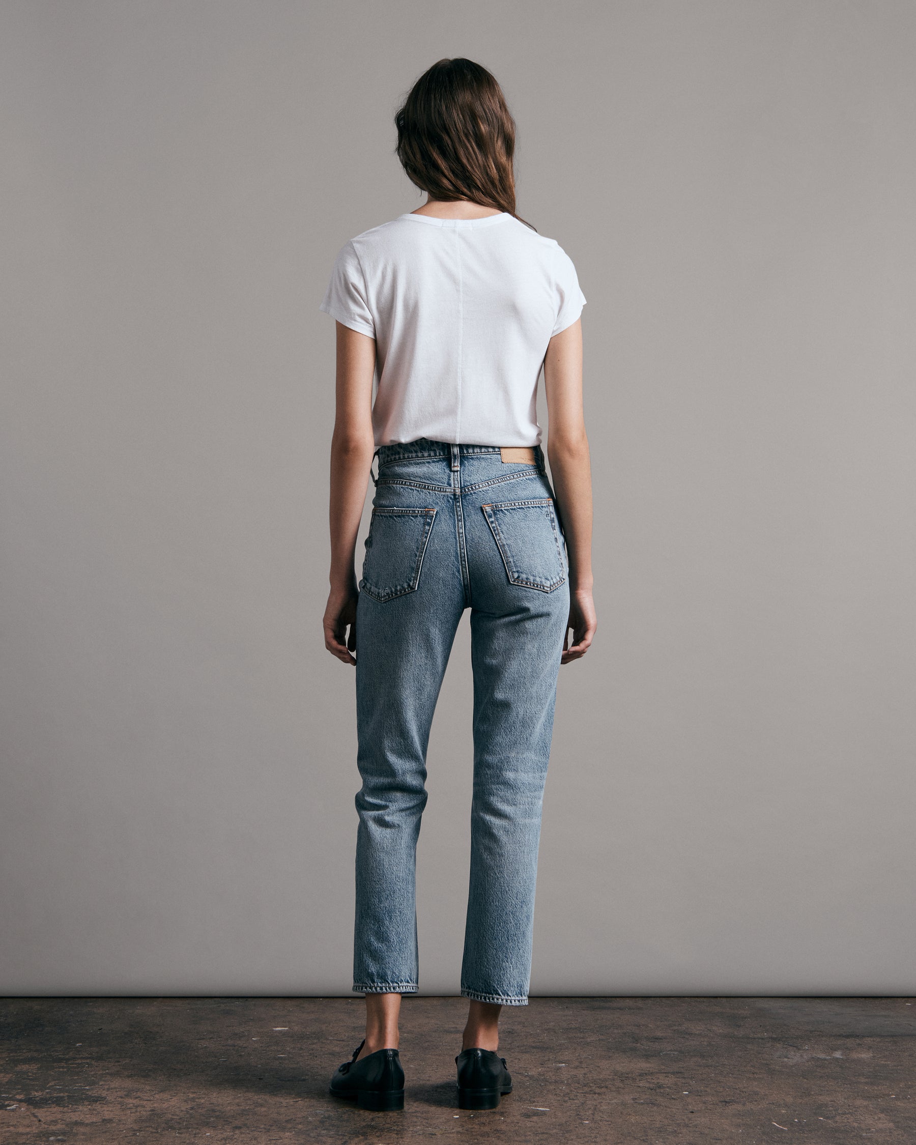 Nina High-Rise Ankle Cigarette Jeans