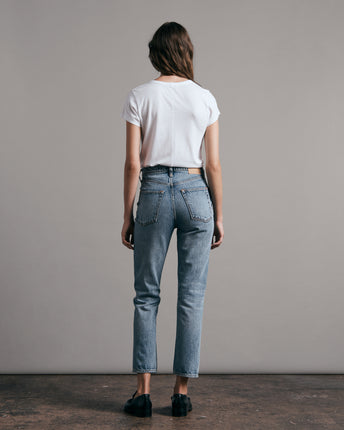 Nina High-Rise Ankle Cigarette Jeans