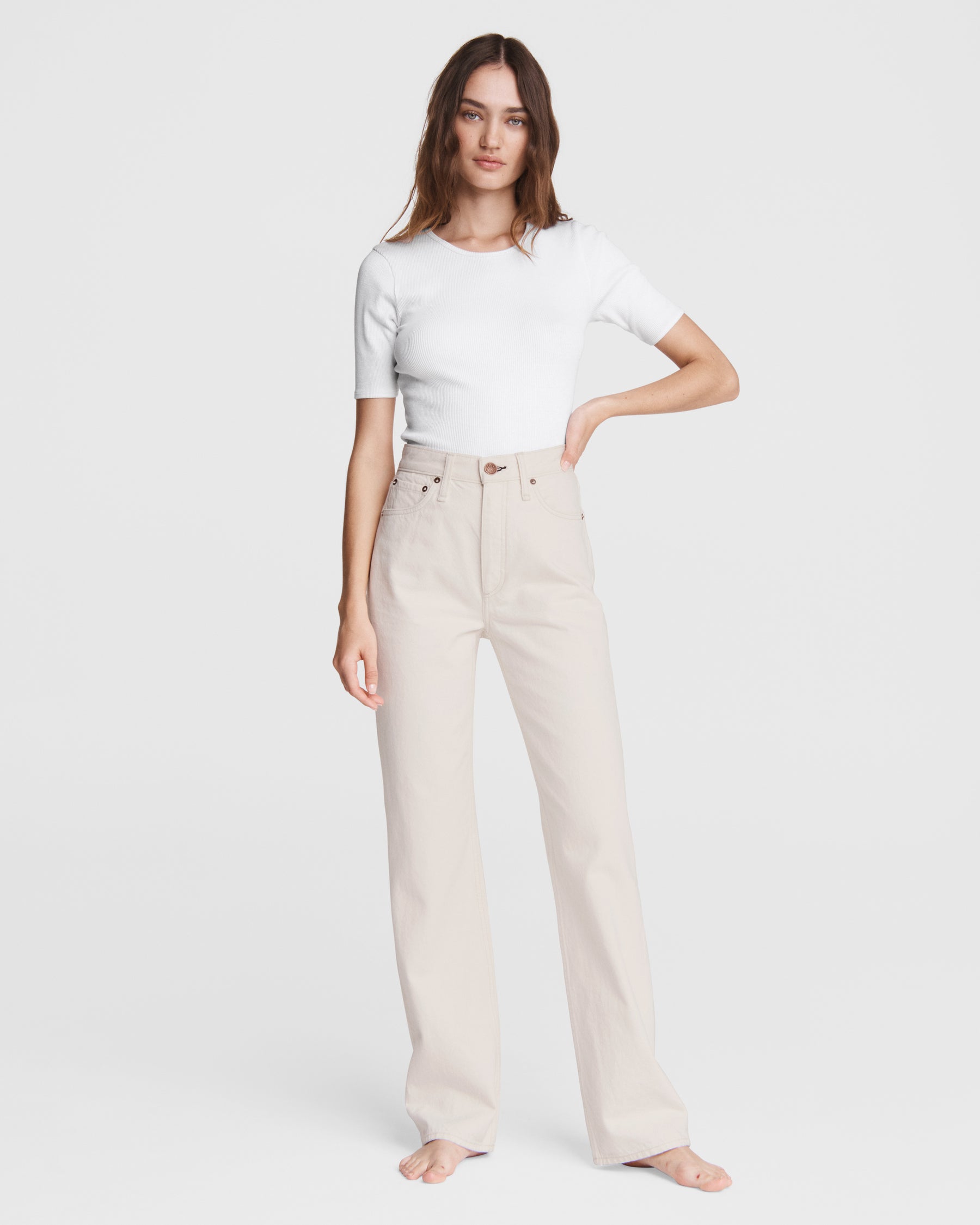 Alex High-Rise Straight Jeans
